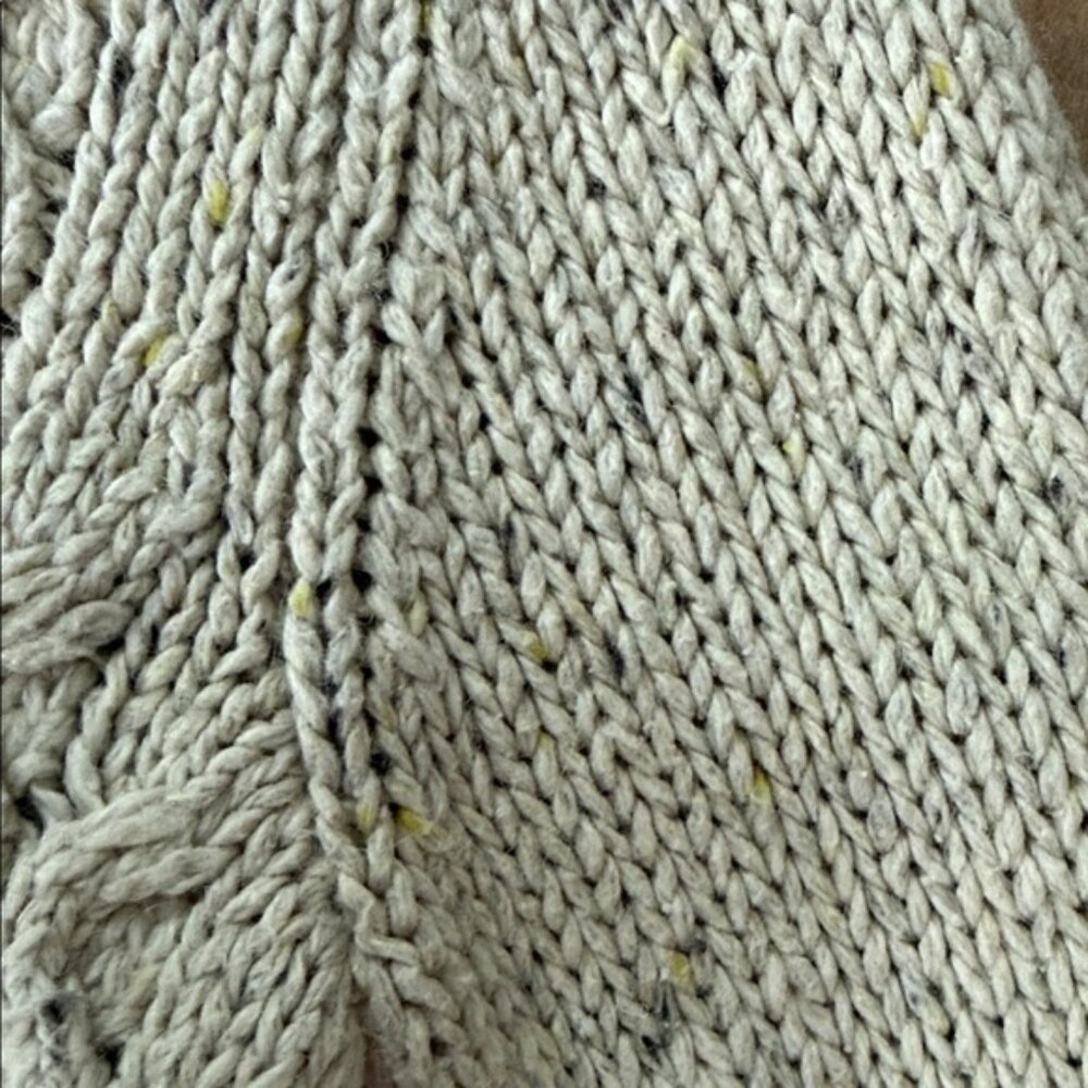 Roots Women's Cable Knit Speckled Sweater - Cream - Womens XS - Picture 5 of 8